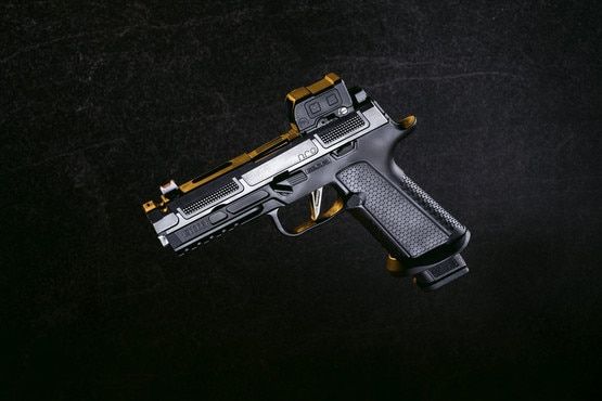 Primary Arms HTX1 direct mounted to a SIG P320 pistol.